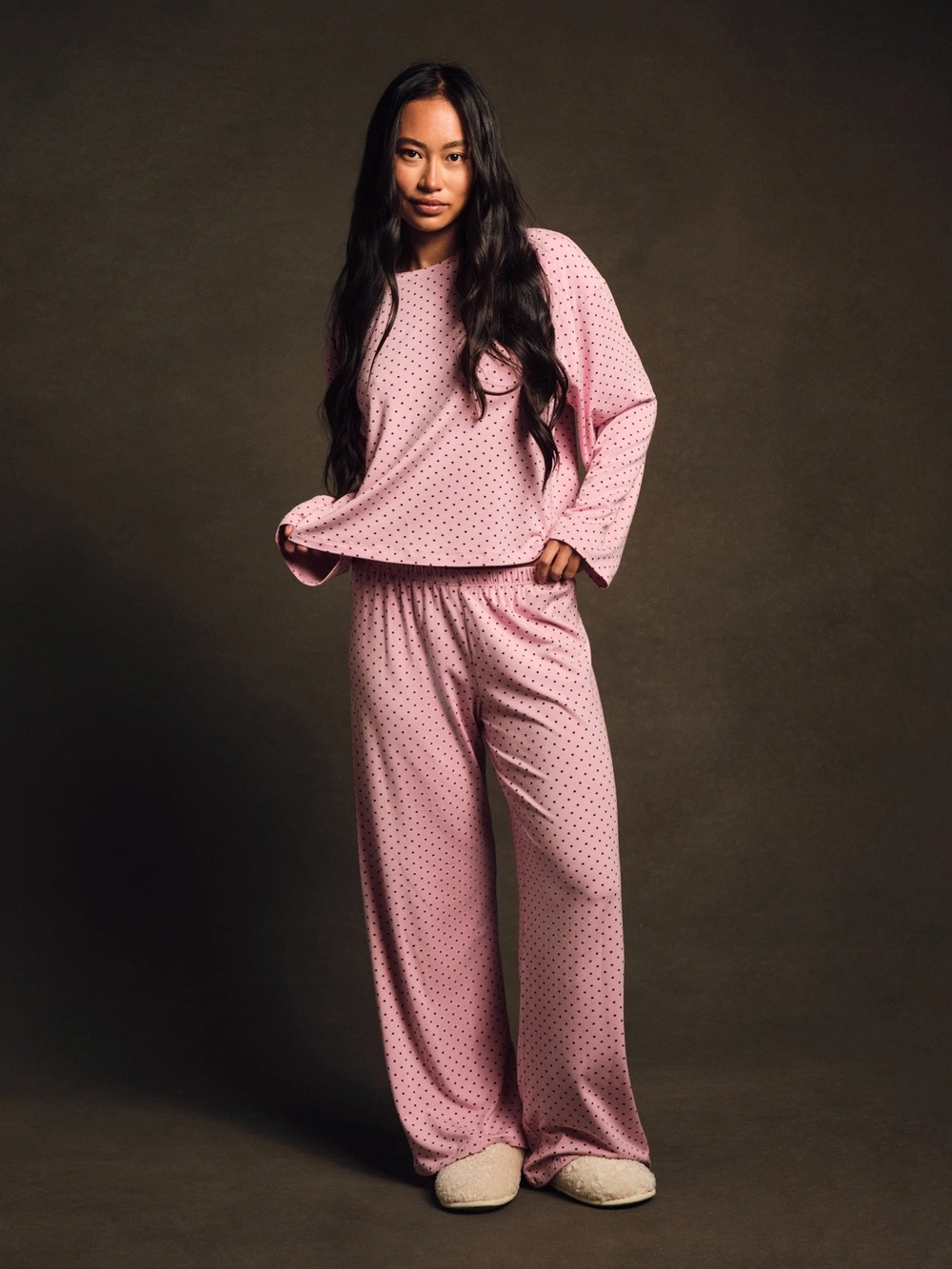 SET Active Polka Dot Sleep Pants in Swirl